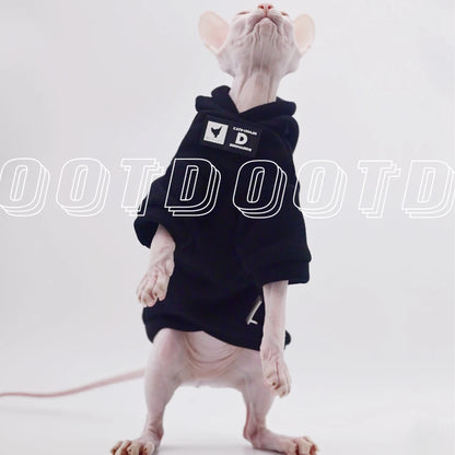 Pink Homewear Cat Sweater Autumn Winter Warm Kitty Coat Sphinx Clothing Pet Apparel Outfits hairless cat clothes