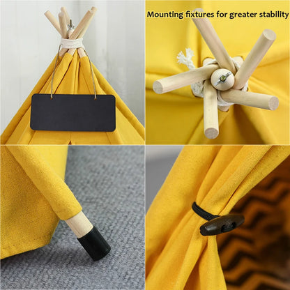 Pet Teepee Tent - Portable