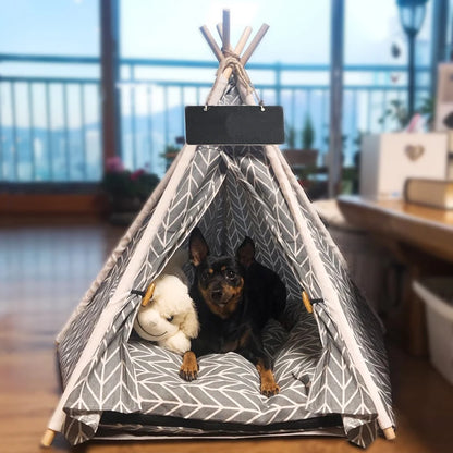 Pet Teepee Tent - Portable