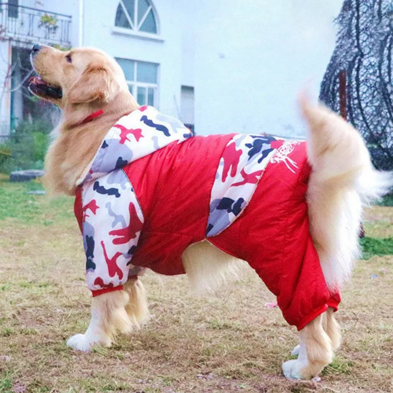 Winter Puppy Dog Coat Pet Clothes Windproof Dog Snowsuit Warm Fleece Padded Winter Pet Clothes for Dogs Cats Apparel